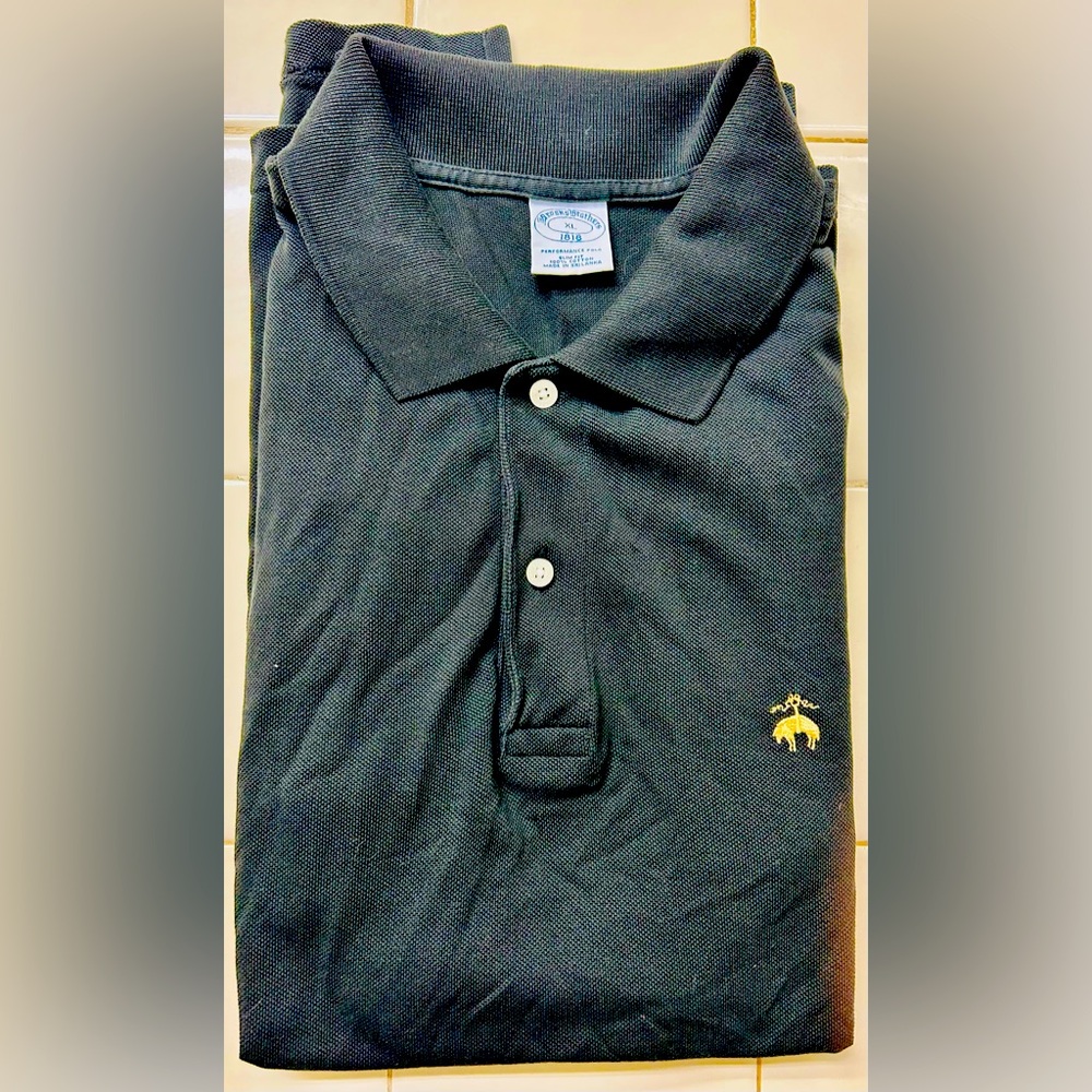 Brooks Brothers XL Black Polo